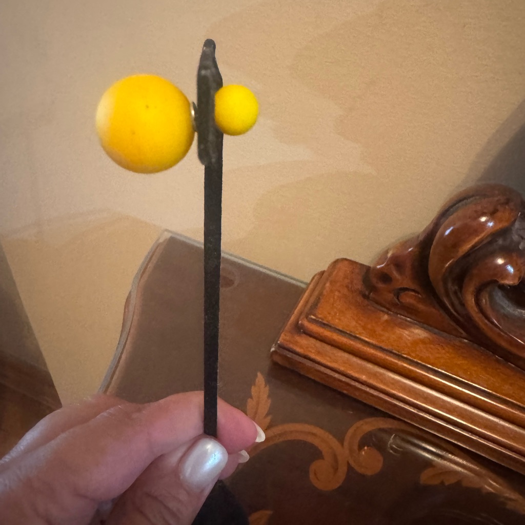 Yellow Double Ball Stud Tribal Earrings 11$